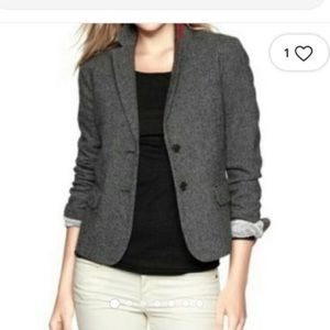 Gap Academy Wool / Silk Blended Herringbone Blazer